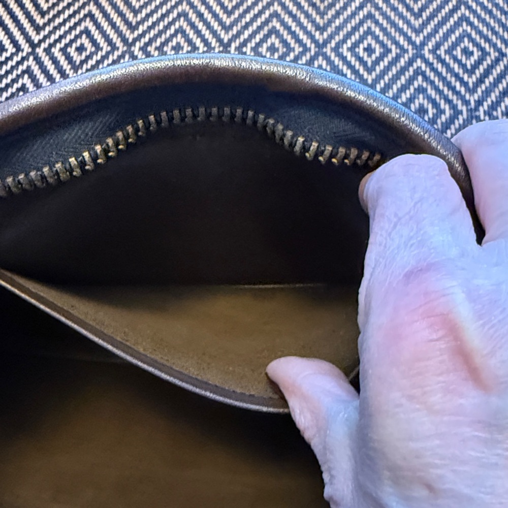 Vintage Coach slim clutch large 9555 MOCHA GLUE IN REGISTRATION NEW YORK CITY - Picture 15 of 16